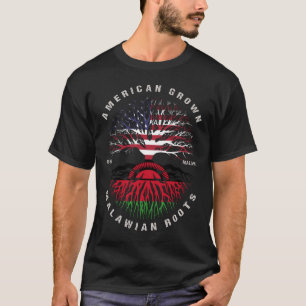 T-shirt Le drapeau du Malawi, une source de croissance pou