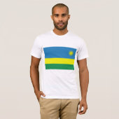 T-shirt Le drapeau du Rwanda (Devant entier)