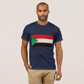 T-shirt Le drapeau du Soudan (Devant entier)