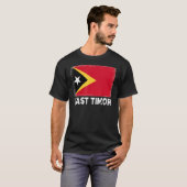 T-shirt Le drapeau du Timor oriental aide les Timorais de  (Devant entier)