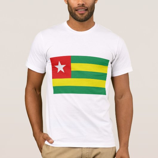T-shirt Le drapeau du Togo (Devant)