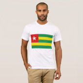 T-shirt Le drapeau du Togo (Devant entier)