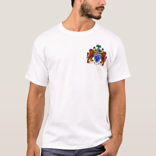 T-shirt Le drapeau gambien (Devant)