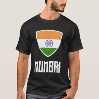T-shirt Le drapeau indien de Mumbai, racines du patrimoine