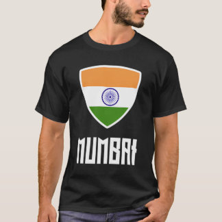 T-shirt Le drapeau indien de Mumbai, racines du patrimoine