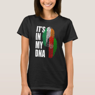 T-shirt Le Drapeau Irlandais Et Afghan Mix Dna