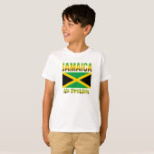 T-shirt Le drapeau jamaïcain ne pose aucun problème (Devant entier)