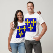 T-shirt Le drapeau médiéval de la France (Unisexe)
