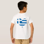 T-shirt Le drapeau national de la Grèce (Dos entier)