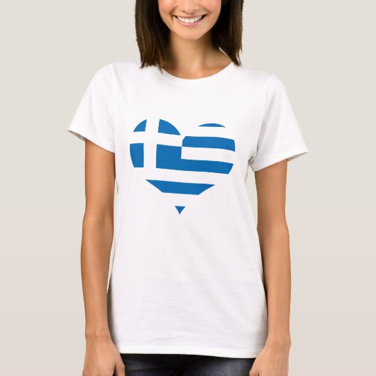 T-shirt Le drapeau national de la Grèce (Devant)