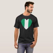 T-shirt Le drapeau national du Nigeria souvenir pour les f (Devant entier)