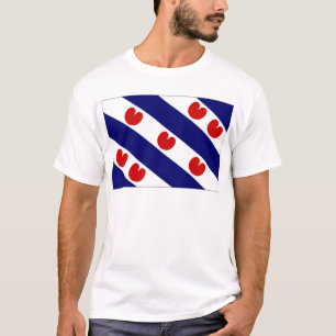T-shirt Le drapeau néerlandais de la Frise