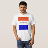 T-shirt Le drapeau néerlandais, vous ajoutent possèdent le (Devant entier)