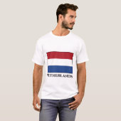 T-shirt Le drapeau Pays-Bas (néerlandais) (Devant entier)