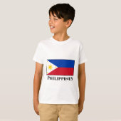 T-shirt Le drapeau philippin (Devant entier)