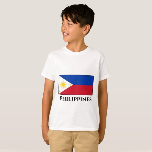 T-shirt Le drapeau philippin (Devant entier)