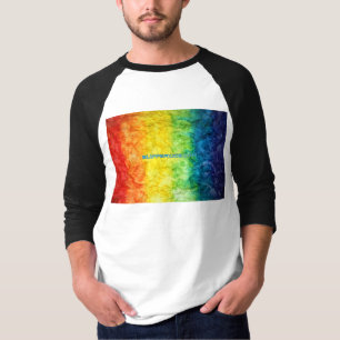 T-shirt Le drapeau tie-dyé de SlipperyJoe's arc-en-ciel pr