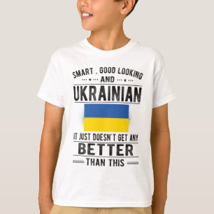 T-shirt Le drapeau ukrainien L'Ukraine patrimoine les raci