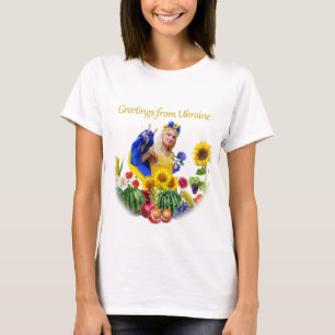 T-shirt Le drapeau ukrainien reste avec la gloire de l'Ukr