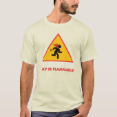 T-shirt Le Dubstep Peut Être Une Chemise Inflammable (Devant)