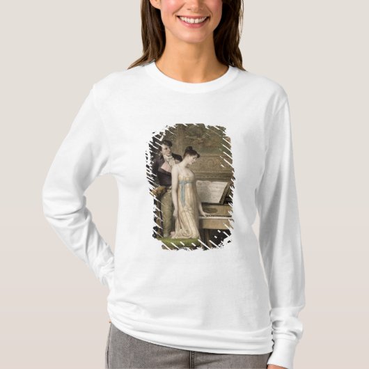 T-shirt Le duo (mezzotinto) (Devant)