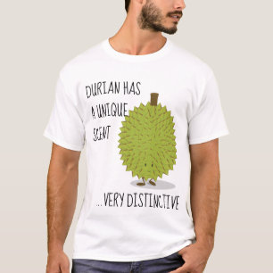 T-shirt Le durian a un personnage de dessin animé unique