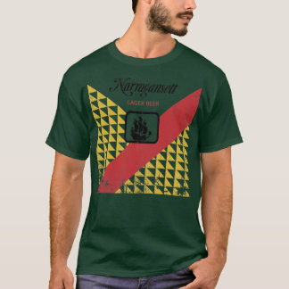 T-shirt Le étiquette de Narragansett de Jaws en détresse