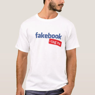 T-shirt le fakebook m'étiquettent chemise