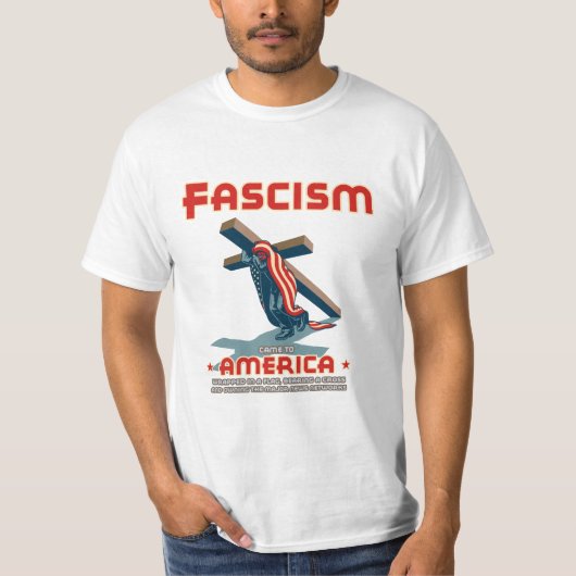 T-shirt Le fascisme est venu enveloppé (Devant)