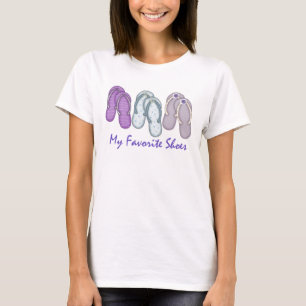 T-shirt Le favori chausse la pièce en t