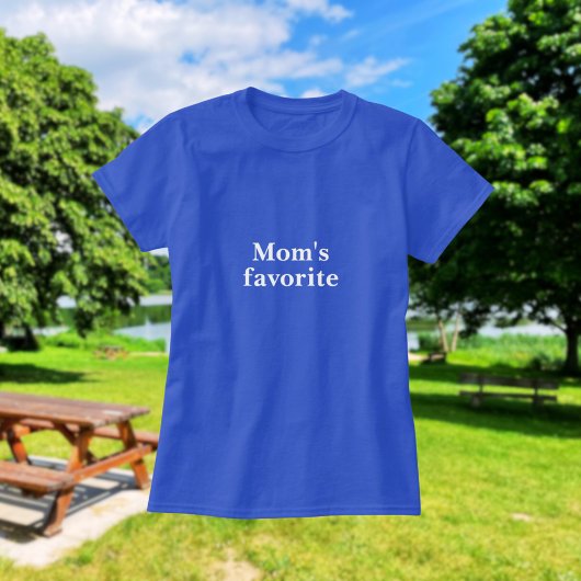 T-shirt "Le favori de maman" Citation drôle Rivalité de fr