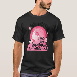 T-shirt Le féminisme Les droits des femmes sont des droits