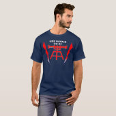 T-shirt Le feu Controlman d'USS Biddle (Devant entier)
