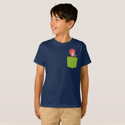 T-shirt Le feu de Fixies | dans la poche (Devant entier)