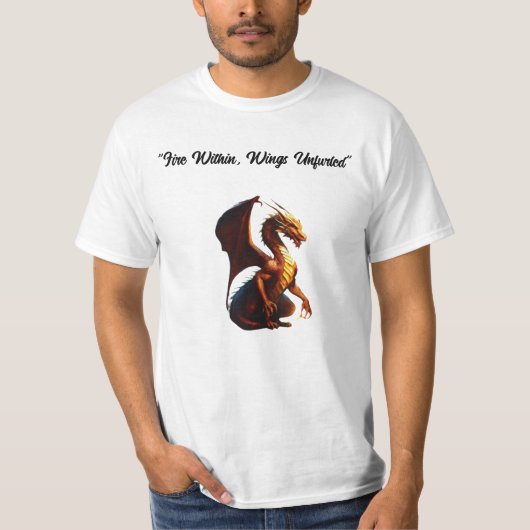 T-shirt "Le Feu du Dragon : Libérez votre Esprit" (Devant)