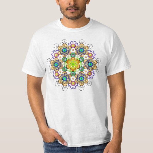 T-shirt Le feu du mandala 2 de création (Devant)