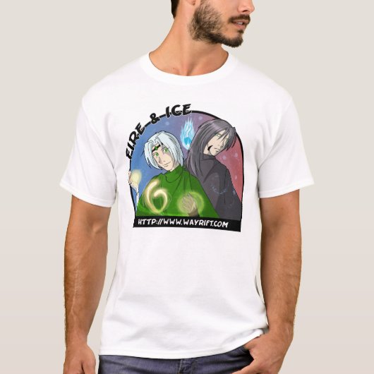 T-shirt Le feu et glace (Devant)