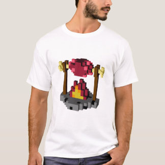 T-shirt Le feu et viande