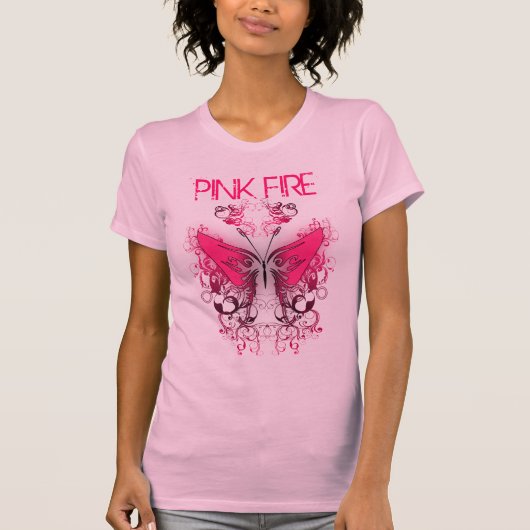 T-shirt Le feu rose (Devant)