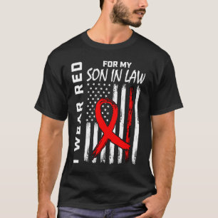 T-shirt Le Fils Du Ruban Rouge En Droit Sensibilisation Au