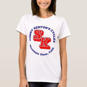 T-shirt Le fiston Kenyon fait un cycle le logo