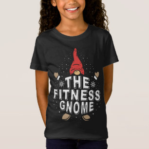 T-Shirt Le Fitness Gnome Funny Matching Famille Noël
