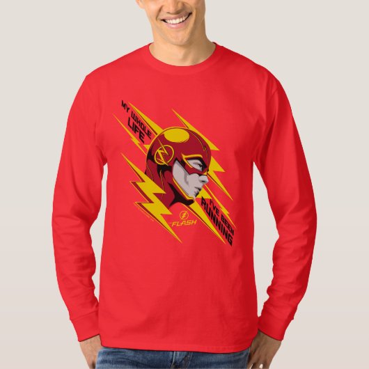 T-shirt Le Flash | Toute ma vie j'ai couru (Devant)