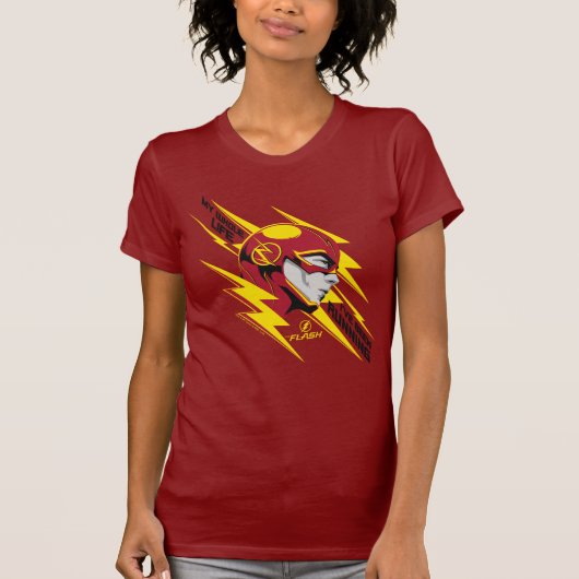 T-shirt Le Flash | Toute ma vie j'ai couru (Devant)