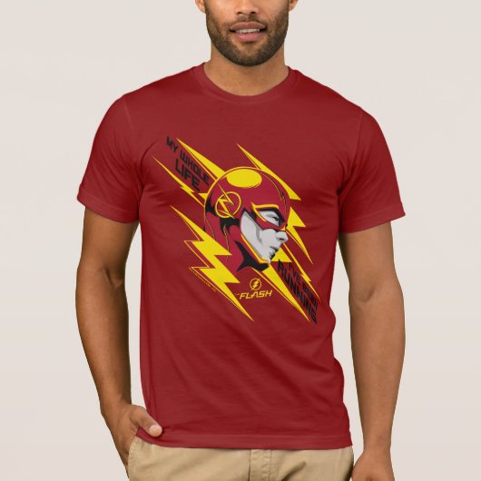 T-shirt Le Flash | Toute ma vie j'ai couru (Devant)