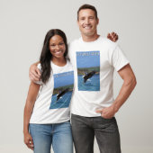 T-shirt Le fleuve Columbia, plongée de WashingtonEagle (Unisexe)