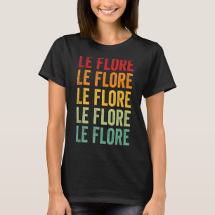 T-shirt Le Flore County Oklahoma Rainbow Text Design