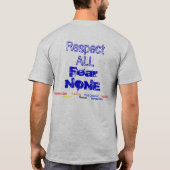 T-shirt Le football 2010 de lycée de Pearl River (Dos)