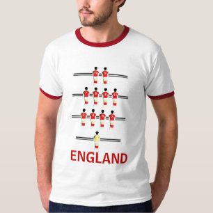 T-shirt Le football 4-4-2 de Tableau de l'Angleterre