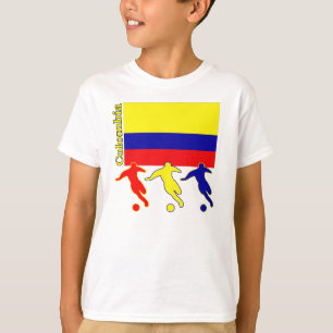 T-shirt Le football Colombie